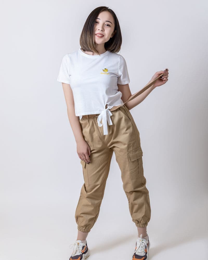 Calça Cargo Bege
