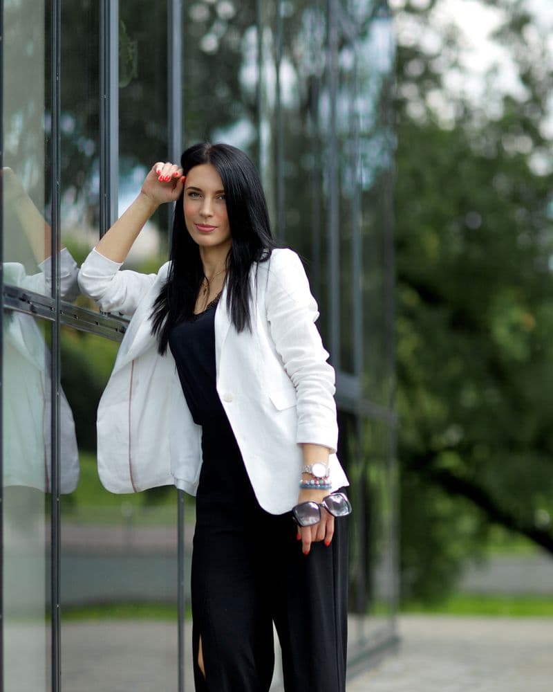 Blazer Branco Alfaiataria